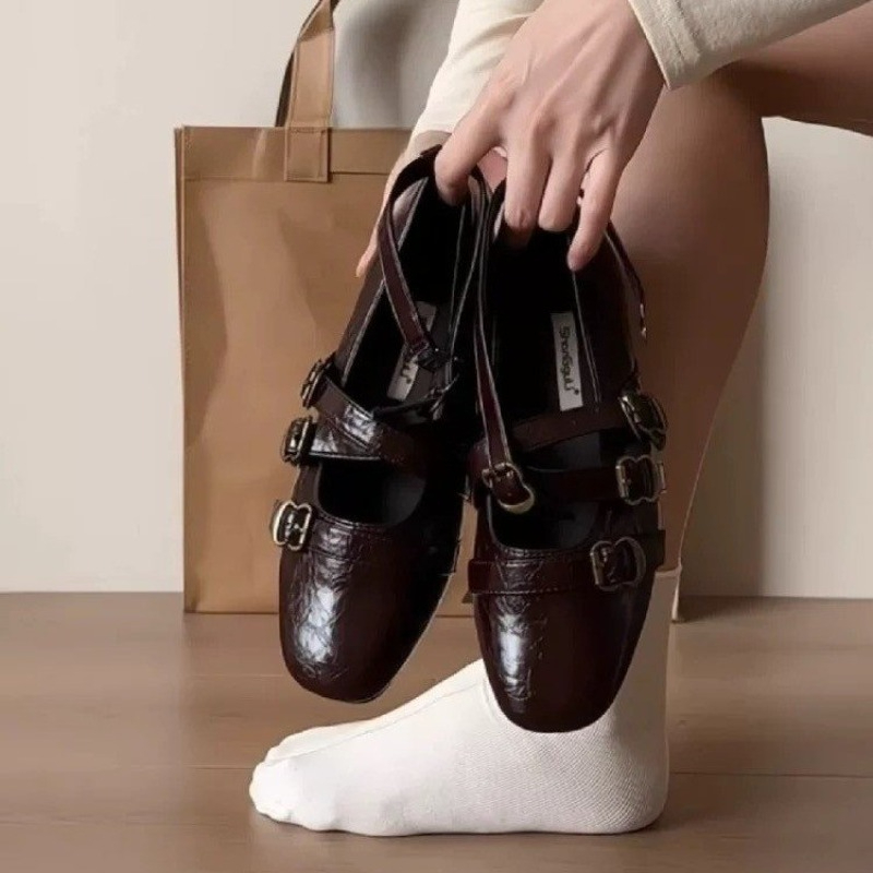 Women'S Shoes Round Toe - 2025 New Square Toe Heightened Inner