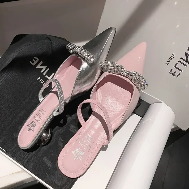 Women Patent Pink Slippers Spr - Women'S Shoes Clogs reseña y precio