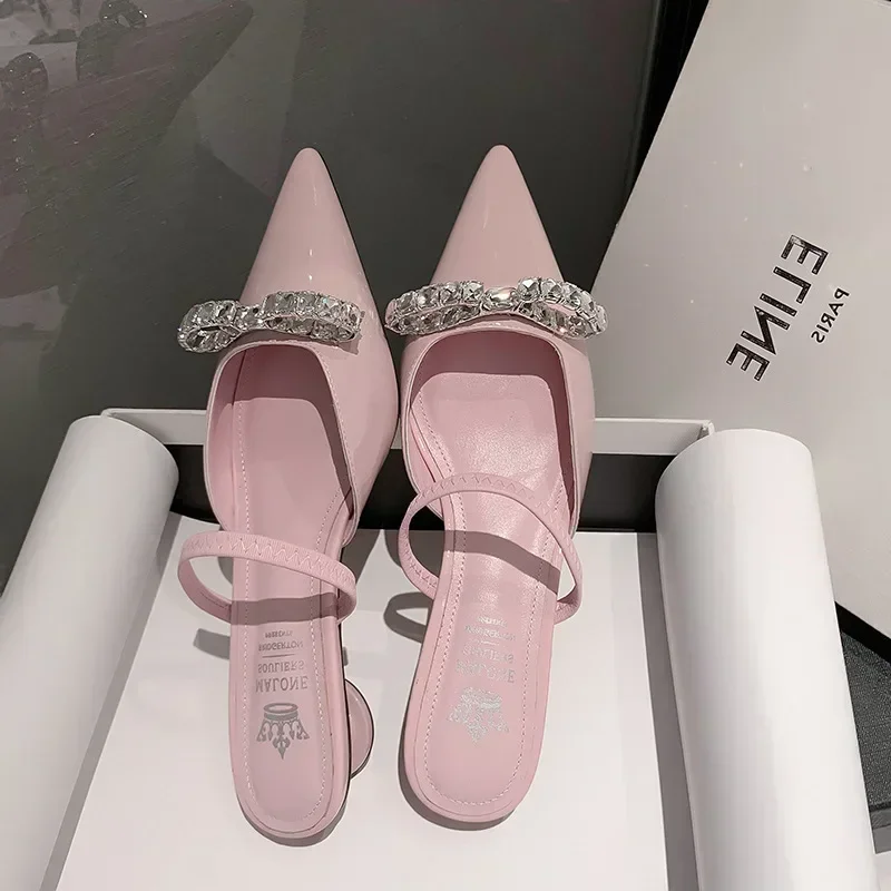 Women Patent Pink Slippers Spr - Women'S Shoes Clogs reseña y precio