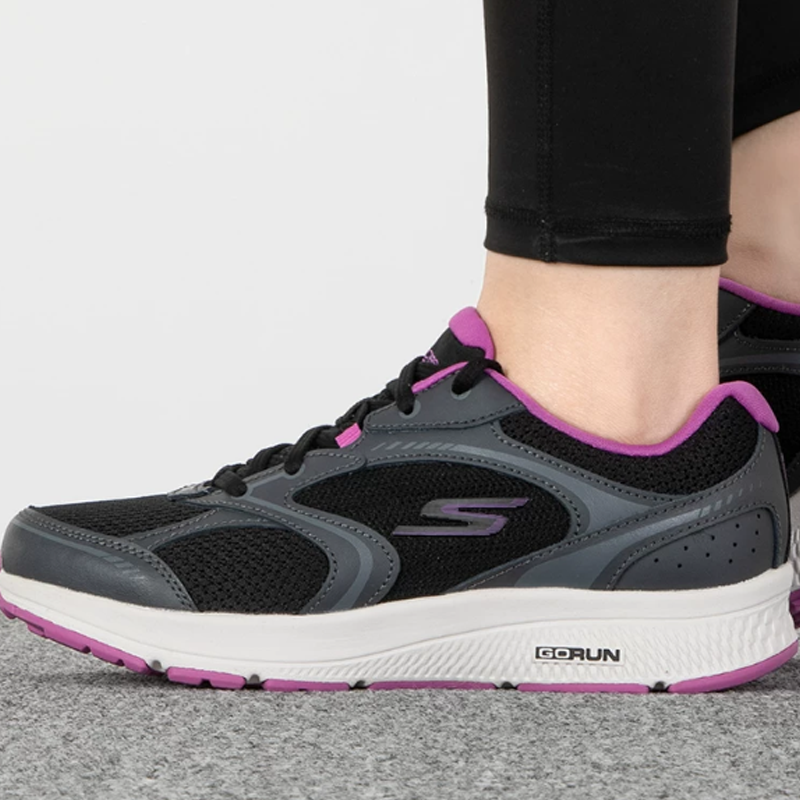 Women Skechers 128280-BKPR Bla - Women Shoes Skechers reseña y precio