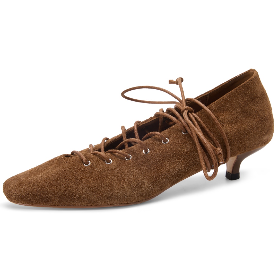 Women's natural suede leather  - Women'S Shoes Kitten Heels reseña y precio