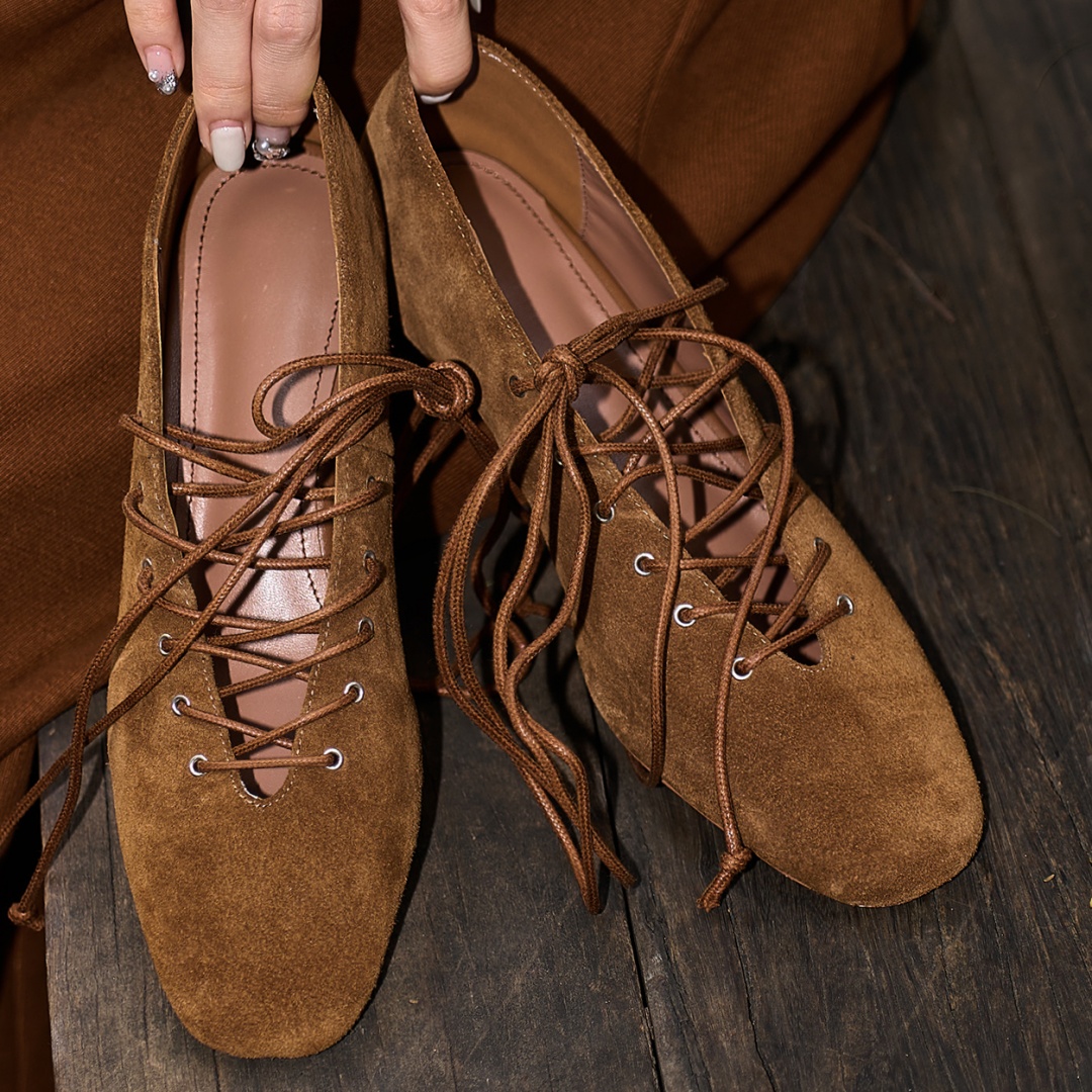 Women's natural suede leather  - Women'S Shoes Kitten Heels reseña y precio