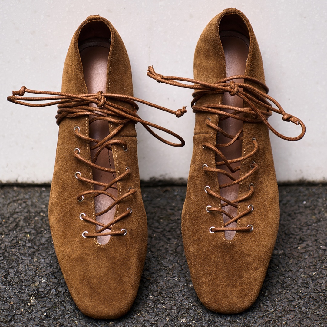 Women's natural suede leather  - Women'S Shoes Kitten Heels reseña y precio