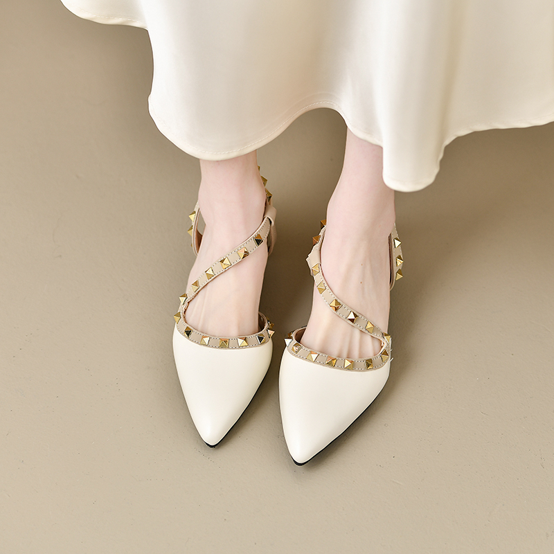 Women Shiny Back Buckle Strap  - Metallic Heel Sandal reseña y precio