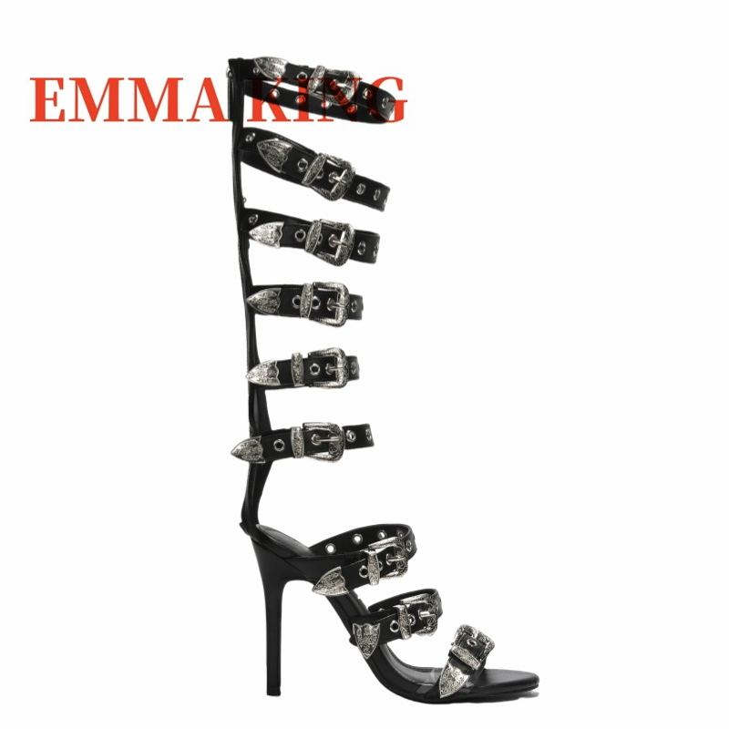 Womens Round Toe High Heels Ba - Knee High Boots Women reseña y precio
