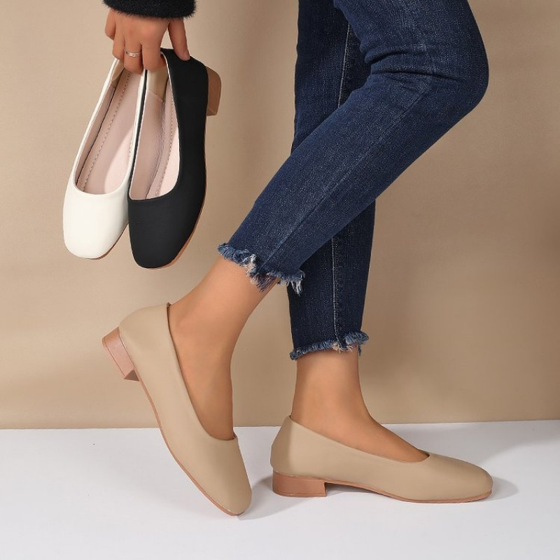 Soft Leather Round Toe Slip-On - Women'S Shoes Round Toe reseña y precio