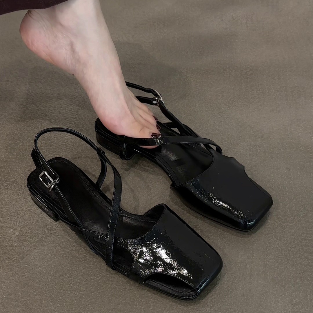 Fashion Patent Leather Sandals - Women'S Shoes Clogs reseña y precio