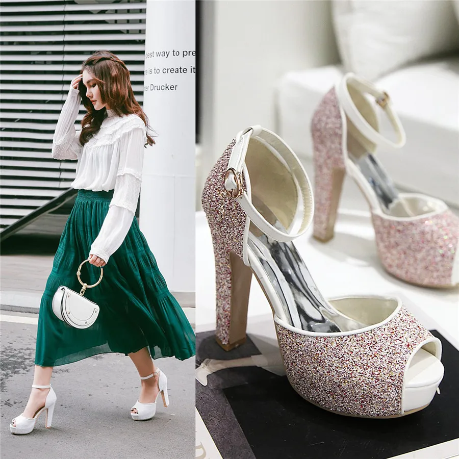 White Wedding Party Women Plat - Metallic Heel Sandal reseña y precio