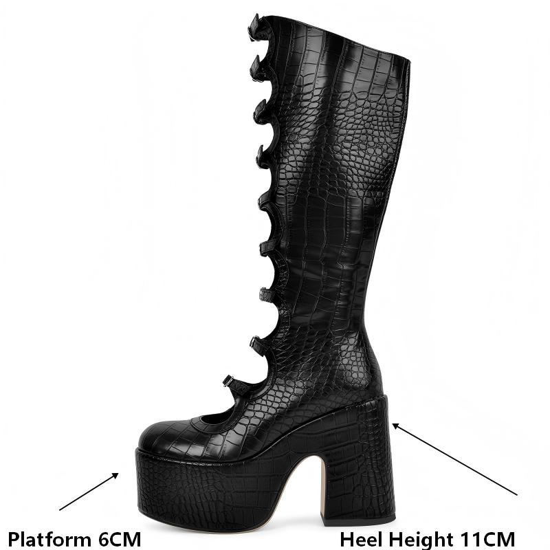 Onlymaker Women Round Toe Plat - Knee High Boots Women reseña y precio