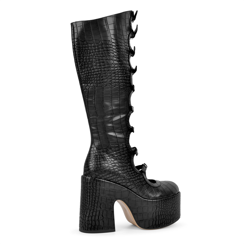 Onlymaker Women Round Toe Plat - Knee High Boots Women reseña y precio