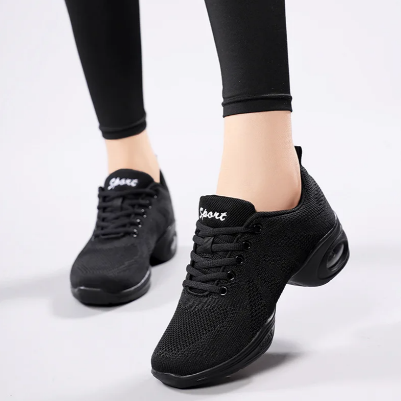 Women's Black Mesh Dance Sneak - Women'S Zumba Shoes reseña y precio