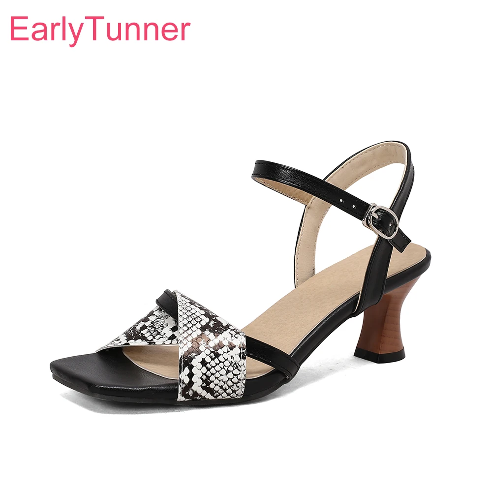 Summer Fashion Black Women Sli - Women'S Shoes Kitten Heels reseña y precio
