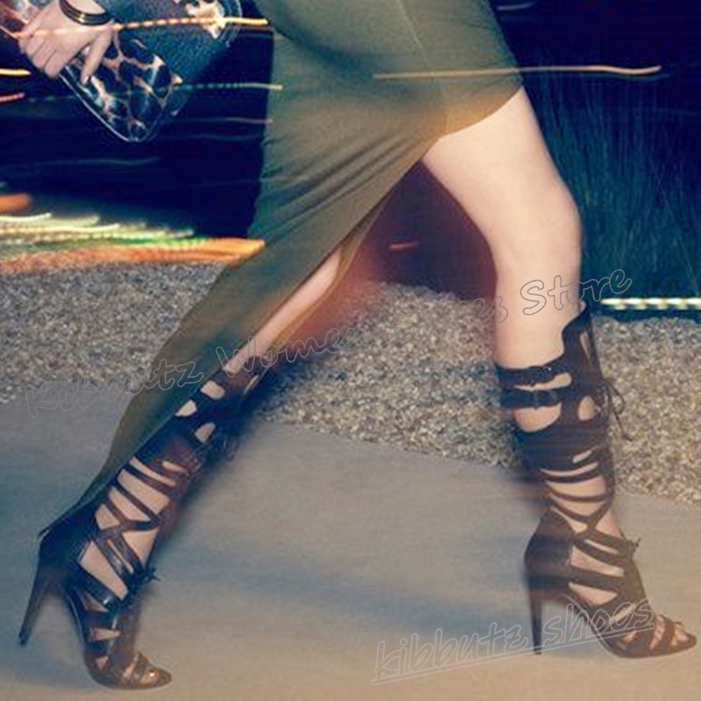 Sneaker Boot Knee High Lace-Up - Knee High Boots Women reseña y precio