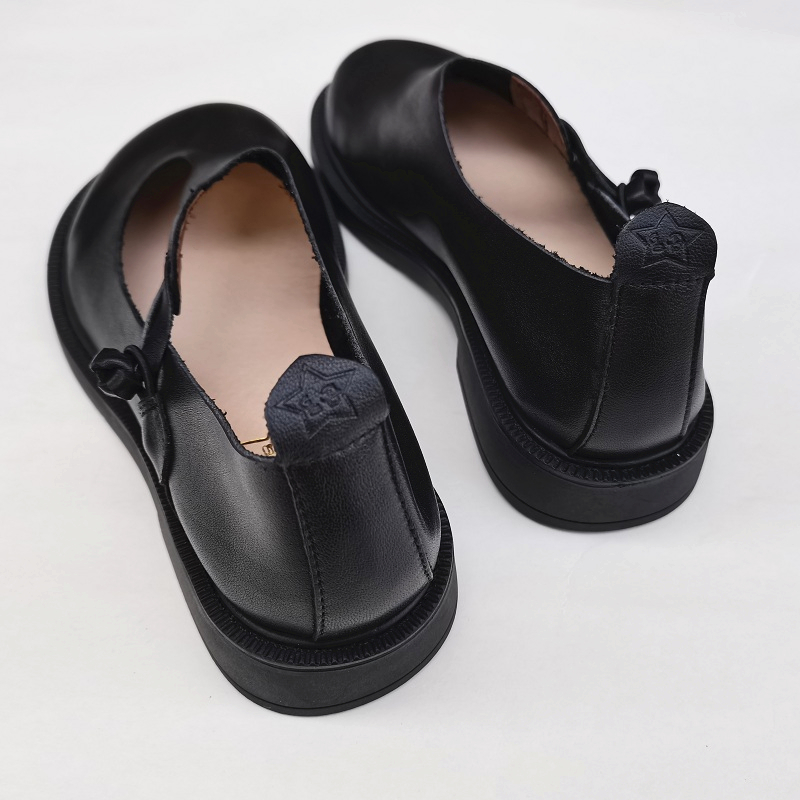 Careaymade-Genuine leather big - Women'S Shoes Round Toe reseña y precio