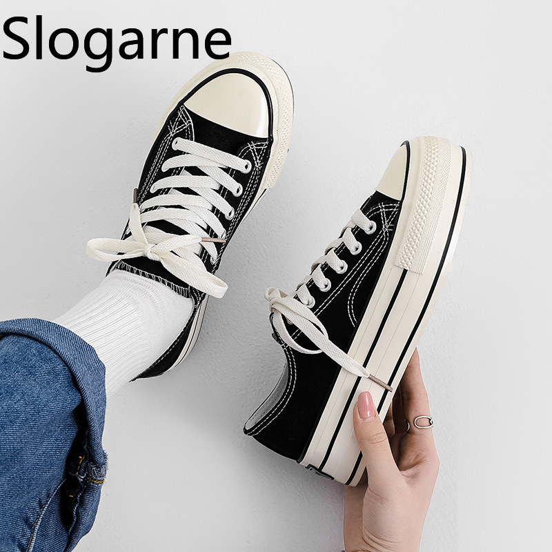 New Students High Sole Canvas  - Women'S Shoes For Wide Feet reseña y precio