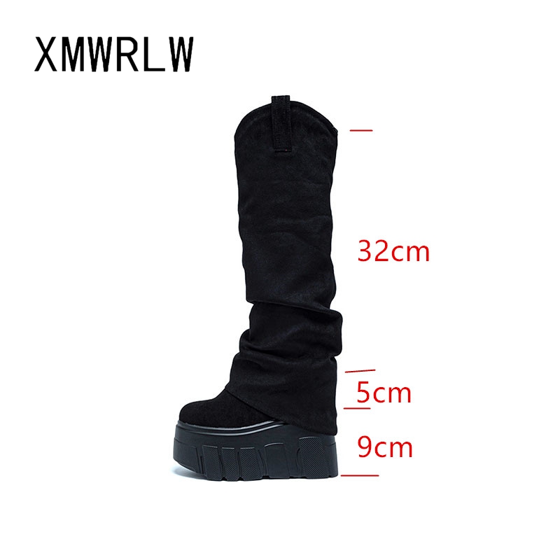XMWRLW 2025 Autumn Winter Wome - Knee High Boots Women reseña y precio