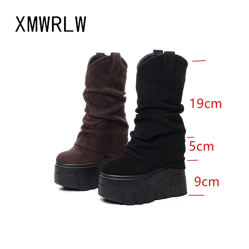 XMWRLW 2025 Autumn Winter Wome - Knee High Boots Women reseña y precio