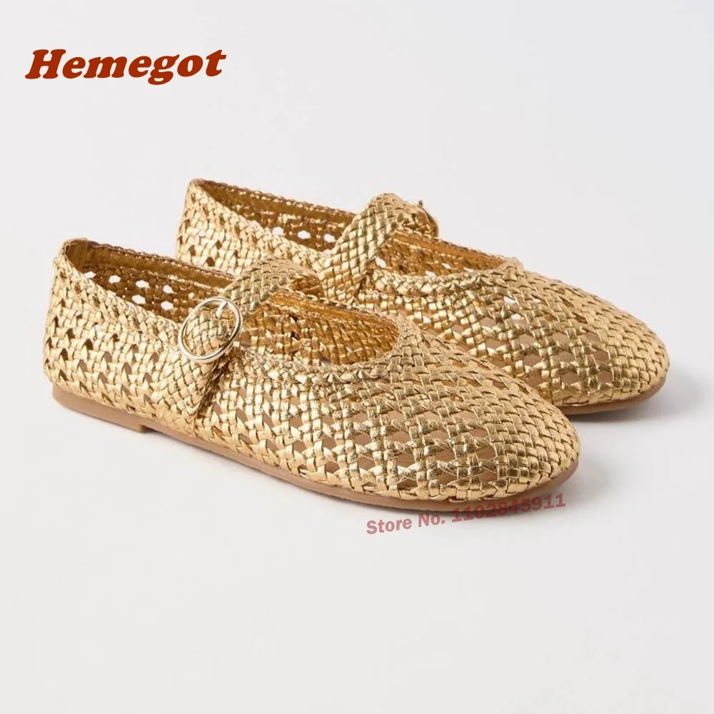 Weaven Hollow Out Pumps Round  - Women'S Shoes Round Toe reseña y precio