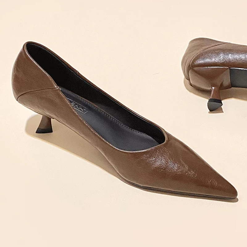 French Elegant Pointed Toe Sof - Women'S Shoes Kitten Heels reseña y precio