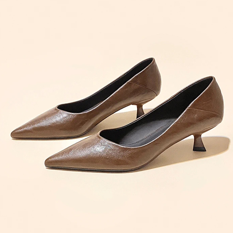 French Elegant Pointed Toe Sof - Women'S Shoes Kitten Heels reseña y precio