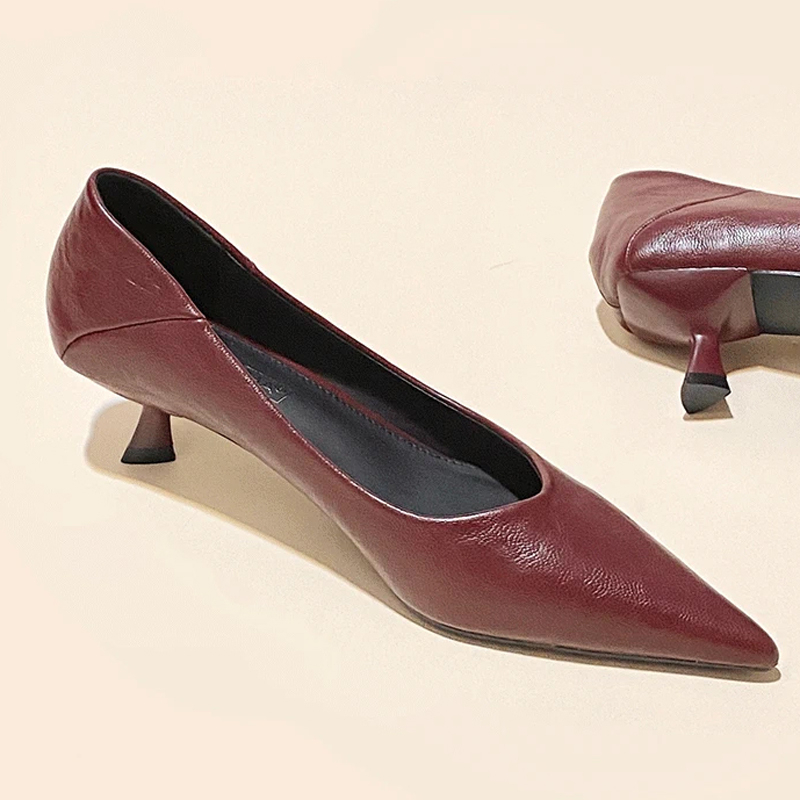 French Elegant Pointed Toe Sof - Women'S Shoes Kitten Heels reseña y precio