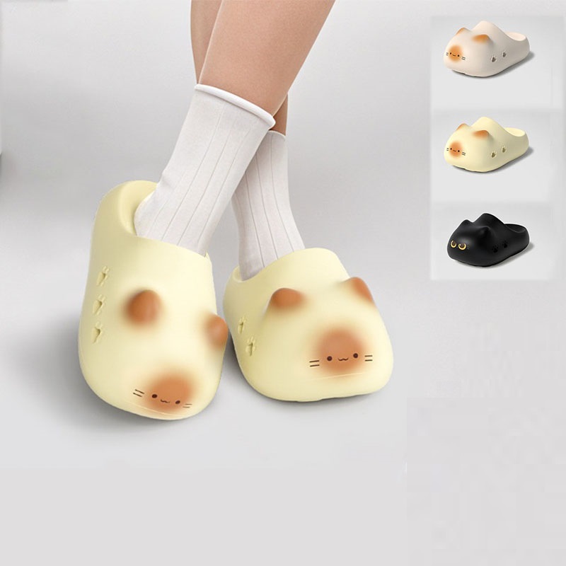 New creative black cat slipper - Women'S Shoes Clogs reseña y precio