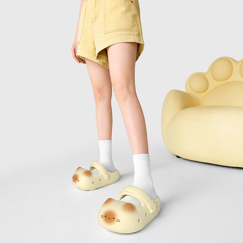 New creative black cat slipper - Women'S Shoes Clogs reseña y precio