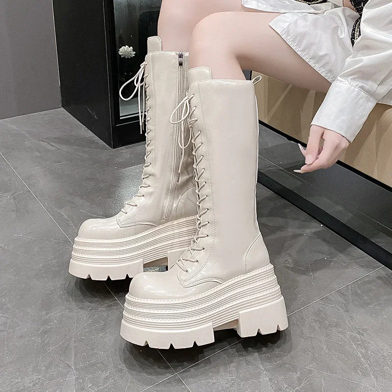 10CM New Women's Roman Long Bo - Knee High Boots Women reseña y precio