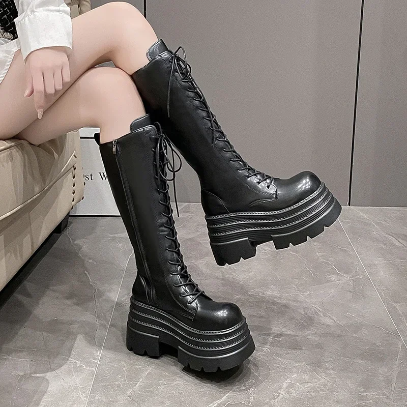 10CM New Women's Roman Long Bo - Knee High Boots Women reseña y precio