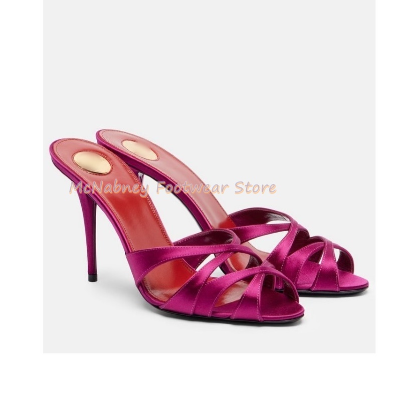 Pointed Stilettos Satin Fabric - Women'S Shoes Clogs reseña y precio